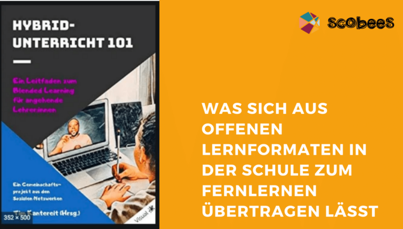 Blogbeitrag Titelbild zum Gastbeitrag im Buch "Hybridlernen 101"